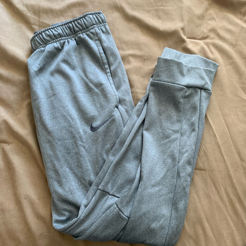 Grey Nike joggers